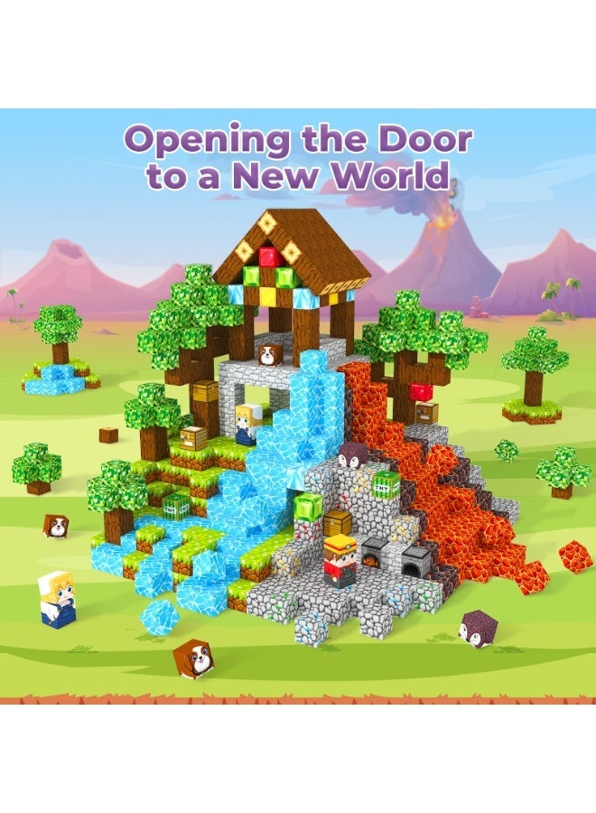 باكا رابيت مكعبات مغناطيسية، مكعبات بناء مغناطيسية، مكعبات مغناطيسية، ألعاب أطفال صغار، ألعاب STEM حسية للأولاد والبنات من سن 3-5 و4-6 و5-7 و6-8 سنوات، هدايا عيد الفصح، ألعاب سفر خارجية للأطفال (0.8 بوصة/2 سم) - Image 5